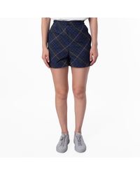 Burberry - Check Printed Ekd Shorts, Brand Size 2 Us - Lyst