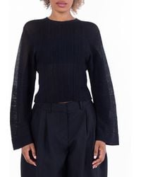 Stella McCartney - Lightweight Plisse Knit Jumper - Lyst