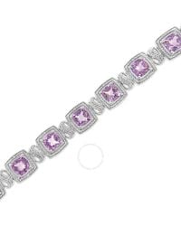 Haus of Brilliance - .925 Sterling Silver 7x7 Mm Purple Amethyst - Lyst