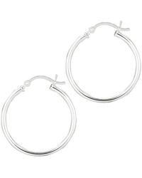 Tresorra - Sterling Hoop Earrings - Lyst