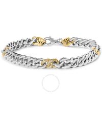 Haus of Brilliance - 10k Yellow Gold Plated .925 Sterling Silver 1/5 Cttw Diamond Curb Chain Bracelet - Lyst