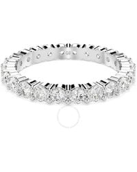 Swarovski - Matrix Round Cut Vittore Ring, Size 58 - Lyst