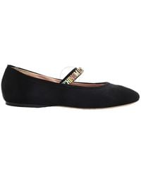Moschino - Mini Logo Lettering Ballet Flats, Brand Size 37 Us - Lyst