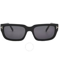Tom Ford - Ezra Smoke Rectangular Sunglasses Ft1075 01a 54 - Lyst