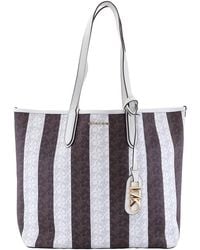 Michael Kors - Eliza Large Striped Tote Bag - Lyst