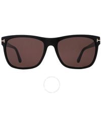 Tom Ford - Giulio Roviex Rectangular Sunglasses Ft0698 01j 59 - Lyst