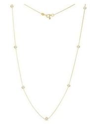 Roberto Coin - 18k Yellow Gold Diamonds By The Inch 7 Station Necklace - Lyst