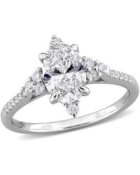 Created Forever - 1 1/2Ct Tw Oval And Round-Cut Lab-Grown Diamond Engagement Ring - Lyst