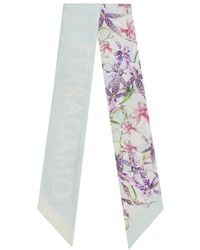 Ferragamo - Gaia Print Silk Bandeau - Lyst
