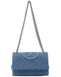 Tory Burch - Flemimg Soft Denim Shoulder Bag - Lyst