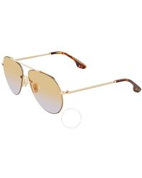 Victoria Beckham - Honey Pilot Sunglasses Vb213s 723 61 - Lyst