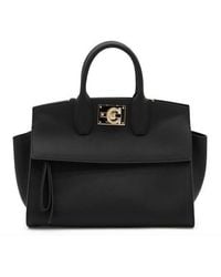 Ferragamo - Studio Gancini Tote Bag - Lyst