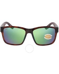Costa Del Mar - Cta Del Mar Paunch Green Mirror Polarized Polycarbonate Sunglasses  904906 57 - Lyst