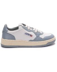 Autry - Bicolor Medalist Leather Low Sneakers, Brand Size 41 Us - Lyst