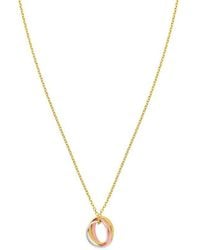 Tresorra - 14K Yelow Rose Trininty Chain Necklace - Lyst