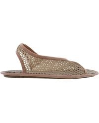 Ferragamo - Ferragamo Anio Mesh Slingback Sandals, Size 7 C - Lyst