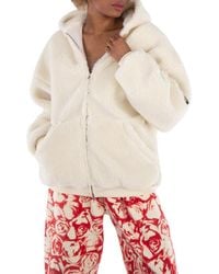 Balenciaga - Zip-Up Shearling Hoodie, Brand Size 1 - Lyst