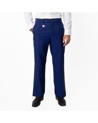 Burberry - Ekd Tag Wool Tailored Trousers, Brand Size 44 (Waist - Lyst