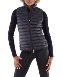 Save The Duck - Ladies Charlotte Quilted Vest, Brand Size 0 - Lyst
