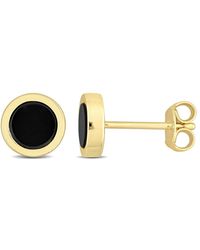 Amour - 5/8 Ct Tgw Onyx Stud Earrings - Lyst