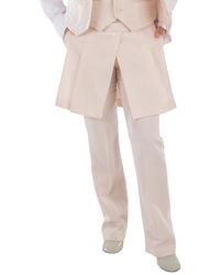 Fendi - Grain De Poud Pleated Panel Wool Pants, Brand Size 42 (Us - Lyst