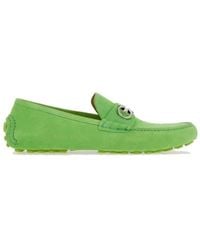 Ferragamo - Gancini Ornament Driver Loafers - Lyst
