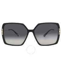 Tom Ford - Joanna Smoke Gradient Butterfly Sunglasses Ft1039 01b 59 - Lyst