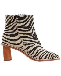 Rejina Pyo - Ponyskin Zebra Edith Leather Ankle Boots - Lyst
