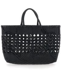 OSOI - Handbag Biscuit Tote With Double Round Handles And Ecoleather Intreccio Design For - Lyst
