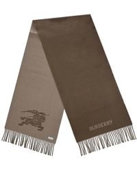Burberry - Cashmere Knight Jacquard Scarf - Lyst