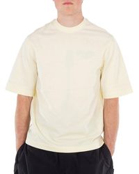 Burberry - Striped Logo-Embroidered T-Shirt - Lyst