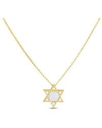 Roberto Coin - 18K Princess Diamond Star Of David Necklace - Lyst