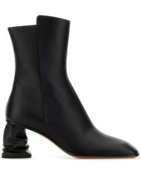 McQueen - Heeled Ankle Boots - Lyst