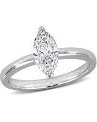Created Forever - 1Ct Tw Marquise Lab Grown Diamond Solitaire Engagement Ring - Lyst