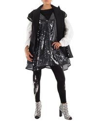 Sacai - Ladies Layered Blazer Vest With Sequined Dress, Brand Size 2 - Lyst