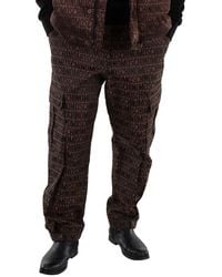 Moschino - Allover Monogrammed Cargo Trousers, Brand Size 46 (Us - Lyst