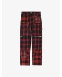 Givenchy - Plaid Zip-Off Trousers - Lyst