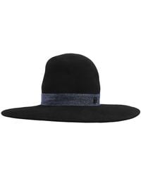 Maison Michel - Ladies Eliza Denim Ribbon Capeline Hat - Lyst