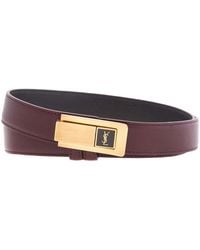 Saint Laurent - Charniere Buckle Belt - Lyst