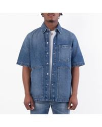 Fendi - Oversize Denim Shirt, Brand Size 52 Us - Lyst