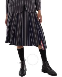 Thom Browne - Knee Length Classic Pleated Skirt, Brand Size 40 (Us - Lyst