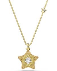 Swarovski - Sublima 18K Plated Star Pendant Necklace - Lyst