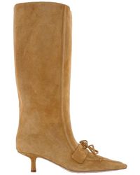 Burberry - Knee-High Suede Storm Boots, Brand Size 38.5 (Us - Lyst