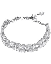 Swarovski - Mesmera Soft Bracelet Double Rhodium Shiny Crystal - Lyst