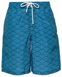 KENZO - Drawstring Waistband Swim Shorts - Lyst