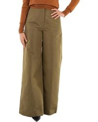 Stella McCartney - Ladies Khaki High Waist Palazzo Pants - Lyst