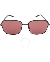 Michael Kors - Burlington Merlot Solid Square Sunglasses Mk1123 100569 57 - Lyst
