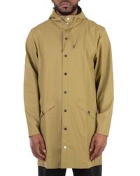 Rains - Curve Hooded Belted Waterproof Jacket - Lyst