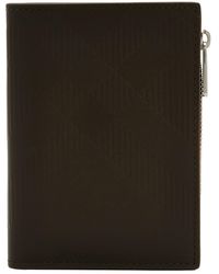 Burberry - Military Embossed Check Zip Bifold Wallet - Lyst