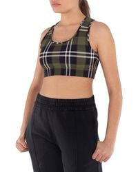 Burberry - Immy Vintage Check Cropped Tank Top - Lyst